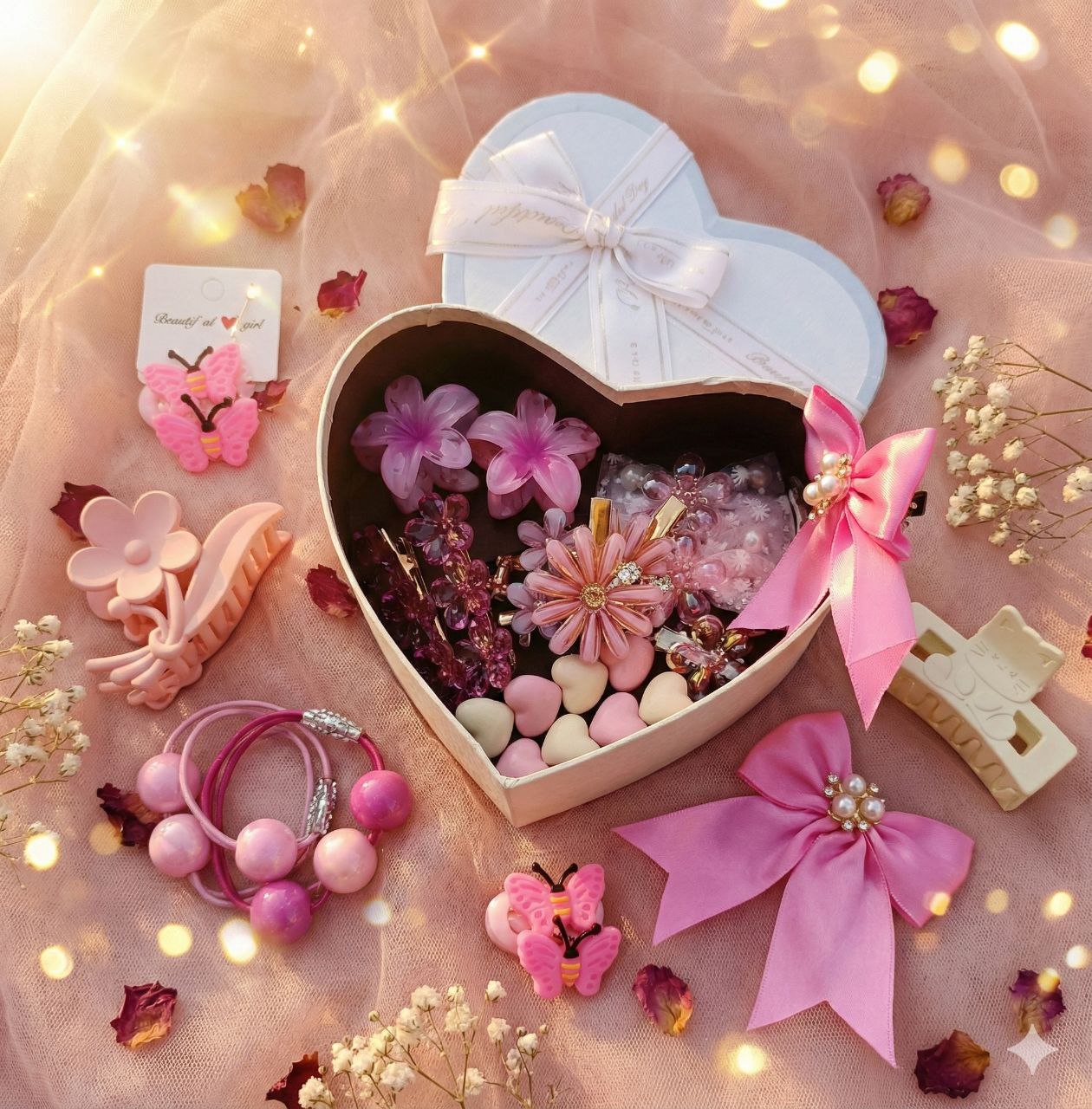 بوكس إكسسوارات شعر 🌸